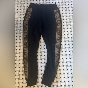 X SOLD X Fendi Zucca and Black Joggers